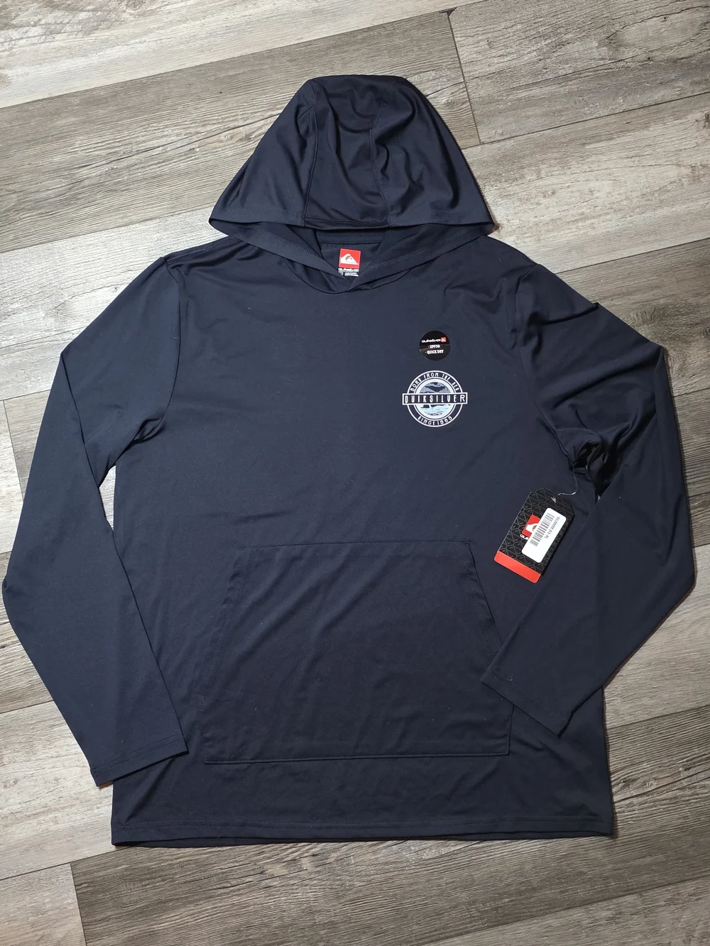 Quiksilver Men's SPF 50 Hooded Longsleeve Surf Tee Shirt Sz XL *NWT